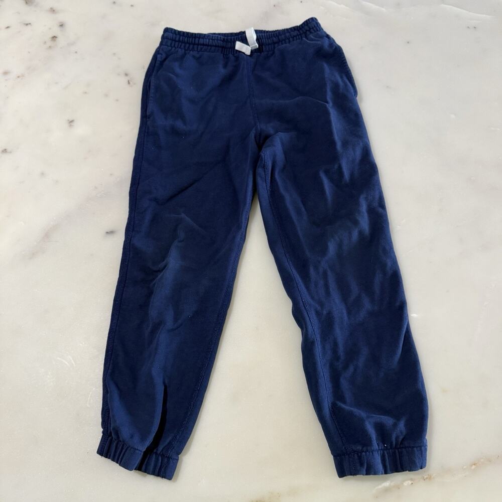 Hanna Anderson Kid’s 8 130cm Navy Blue Elastic-Waist Joggers Pants School Daily